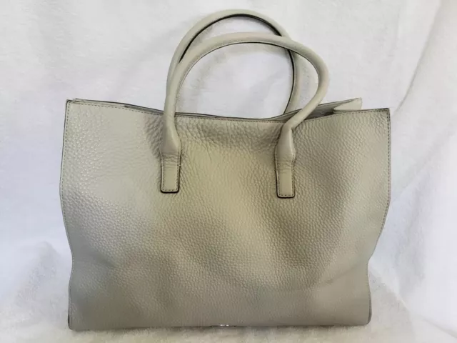 Rebecca Minkoff Gray Jules Leather Tote Satchel Bag Handbag 3