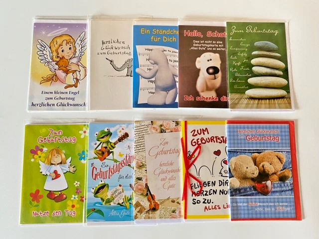 24 Bunte Geburtstagskarten Mit Umschlägen – Set Für Einladungen & Glückwünsche