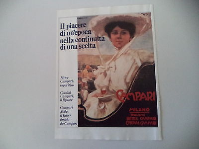 advertising Pubblicità 1981 BITTER CAMPARI