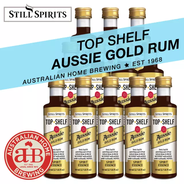 5 PACK Still Spirits Top Shelf Aussie Gold Rum homebrew spirit essence