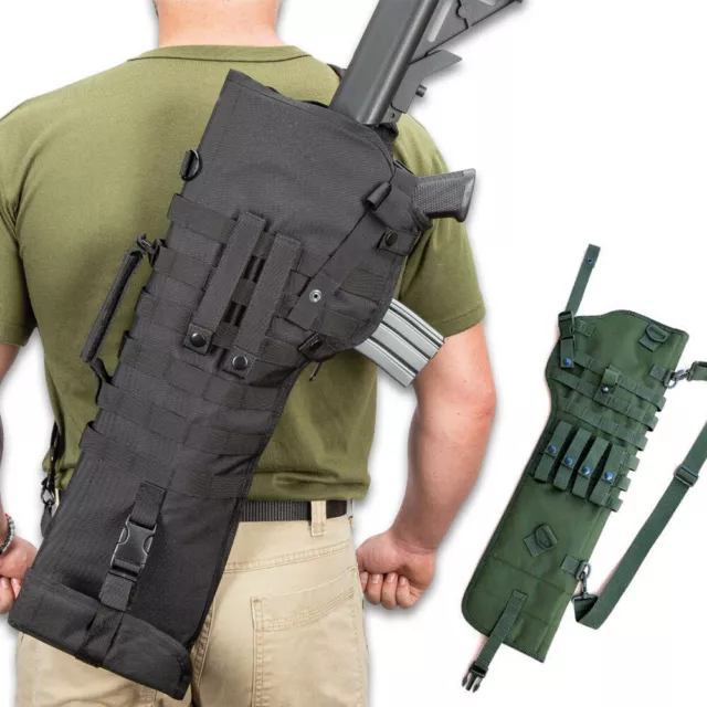 Tactical Molle Shotgun Rifle Scabbard Shoulder Holster Gun Storage Case Bag NEW
