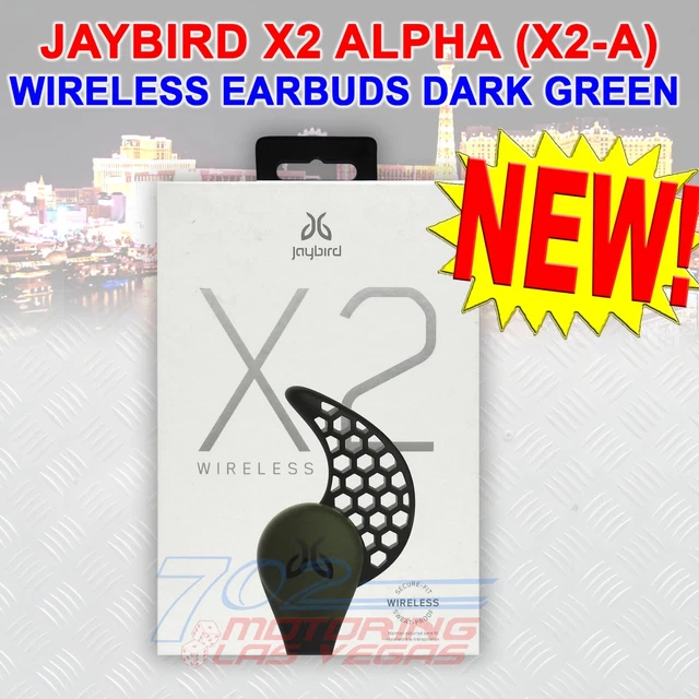 Jaybird X2 Sport Sweatproof In-Ear Headphones With Bluetooth (Alpha Green) X2-A