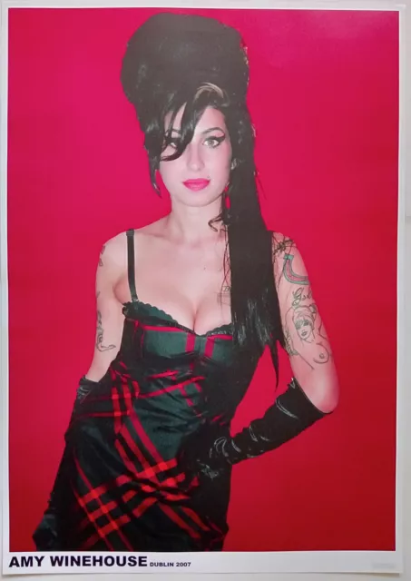 AMY WINEHOUSE Poster Dublin 2007 Back To Black Period Colour 33 x 23 Inches