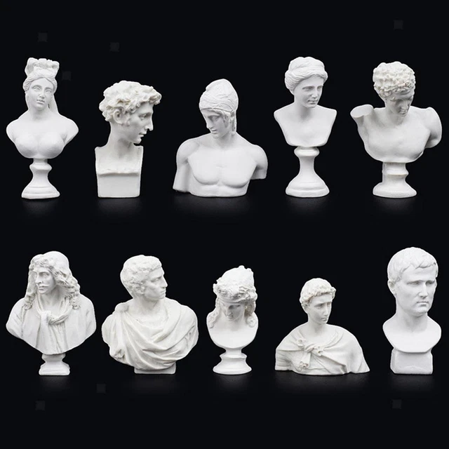 PETSOLA PLASTER BUST Statue Gypsum Portraits Greek Mythology Figurine ...