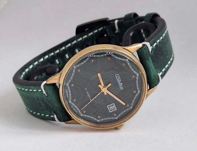 Orologio meccanico sovietico vintage SLAVA. 2MChZ. URSS.