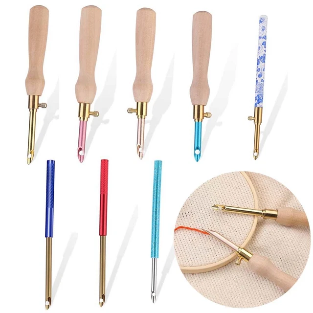 Einfädler-Set Poke Stickerei Nadeln Nähwerk zeuge Stricken Stickerei Stift