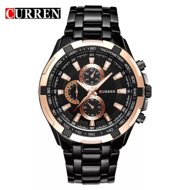 CURREN Men's Quartz Watch with Stainless Steel Band 0290