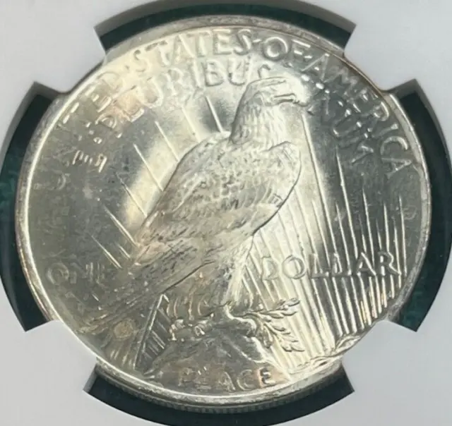 1923 U.S. Silver Peace Dollar...MS64.NGC Graded... Lustrous Gem