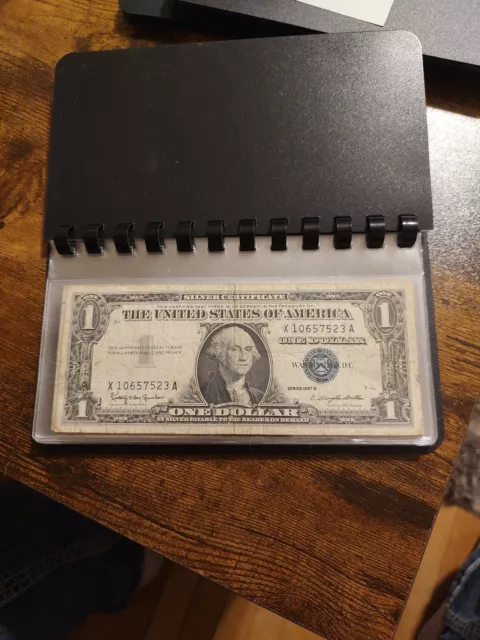 TEN Blue Seal One Dollar Silver Certificates ~$1 With Book