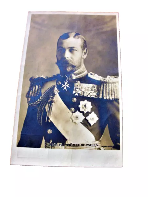 Vintage Postcard H.r.h. George The Prince Of Wales Exc.cond.