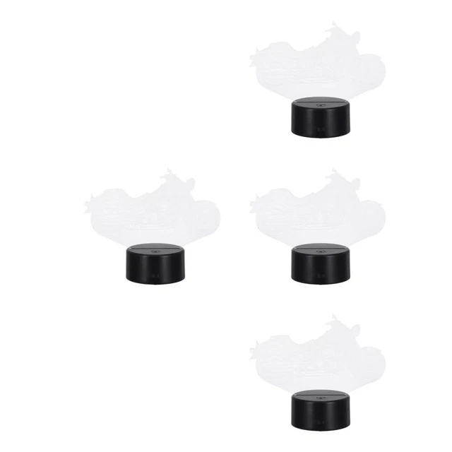 SET OF 4 Touch Desk Light Child Changing Colour Lamp Motorcycle ...