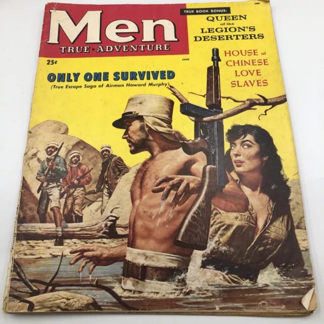 Men True Adventure  Vintage Paper Magazine June 1958 Vol. 7 No. 6