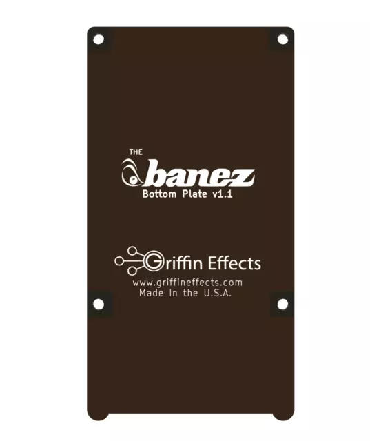 Ibanez Series 9 Back Bottom Plate for mounting to pedalboard. METAL Not Plastic!