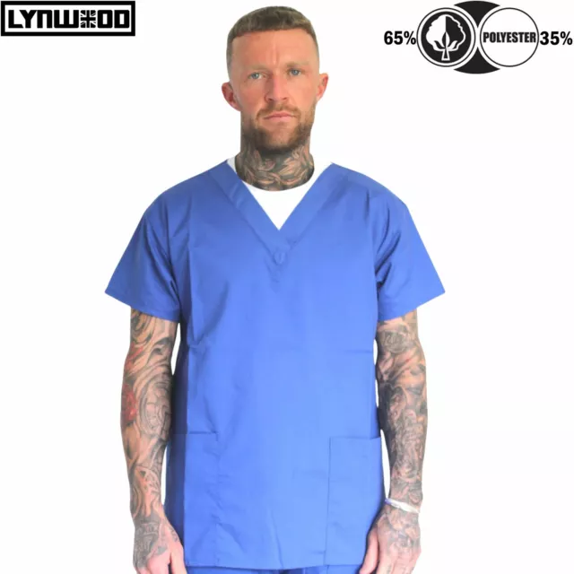 Uniforme medica scrub top donna uomo tunica infermiera ospedale abbigliamento da lavoro top medici