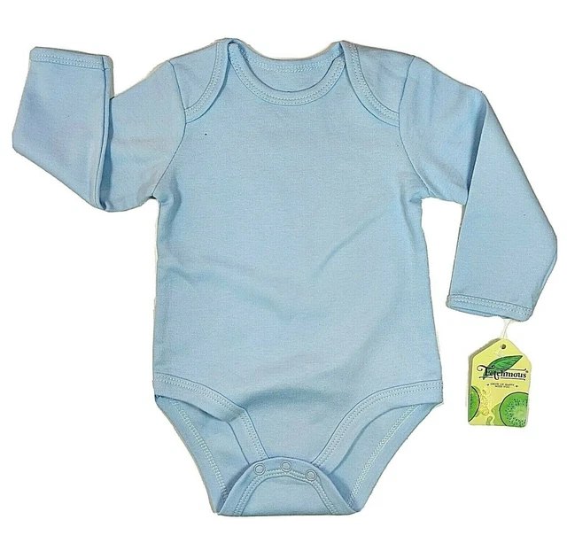 Baby langarm Body Gr 62/68, 68, 4-6 Monate, blau, dennbar Jungen, Mädchen Unisex
