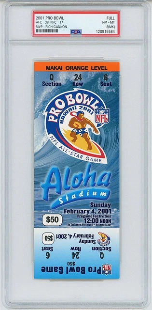 RARE- 2001 -PRO BOWL- PSA Full/Complete POP Vintage NFL