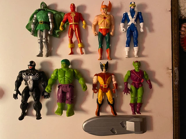 Lot of Vintage Marvel 90s X-Men Action Figures Toy Biz