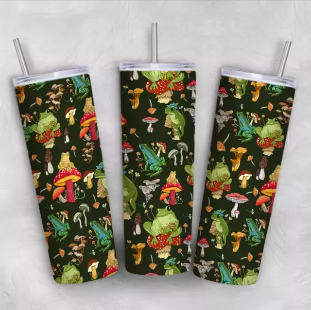 Mushroom and Frog Stainless Tumbler 20oz Mother Day Gift All Over Print Us Size