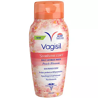 Vagisil Wash Scentsitive Scents Peach Blossom 240mL