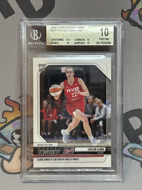 caitlin clark graded rookie card Graded 2024 Panini Instant WNBA Caitlin Clark #159 Rookie Basketball C –  CollectibleXchange main image 0