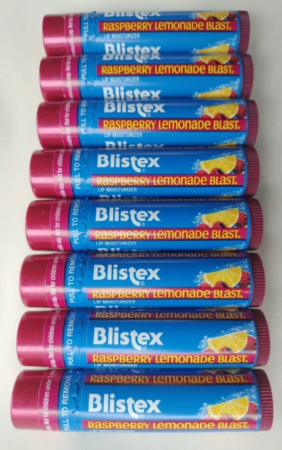 Lot of 8 Blistex Lip Balm Raspberry Lemonade Blast SEALED