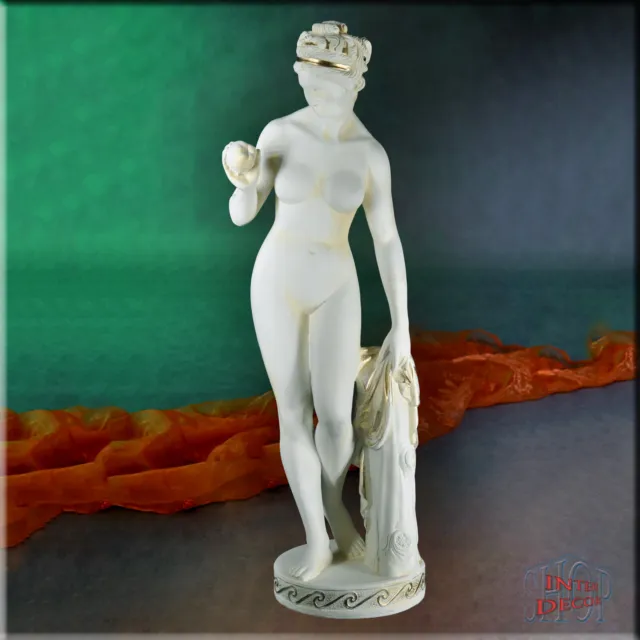 Figur Statue Antike Skulptur Gartenfigur Eva XL Dame Figuren Kunstharz
