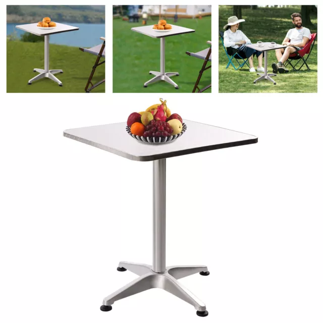 1pcs Potable Square Flip-up Table Aluminum Indoor-Outdoor Table Home Restaurants