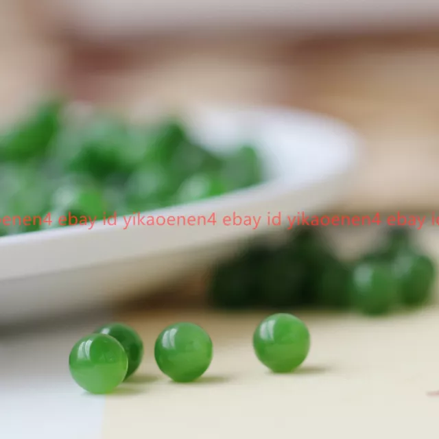 Natural Pretty 6/8/10/12mm Green Jade Gemstone Round Loose Beads 15" Strand