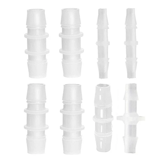 Plastic Hose Barb Fitting, Hose Fitting Adapter for Air Water Fuel 3/16" x 3/16"