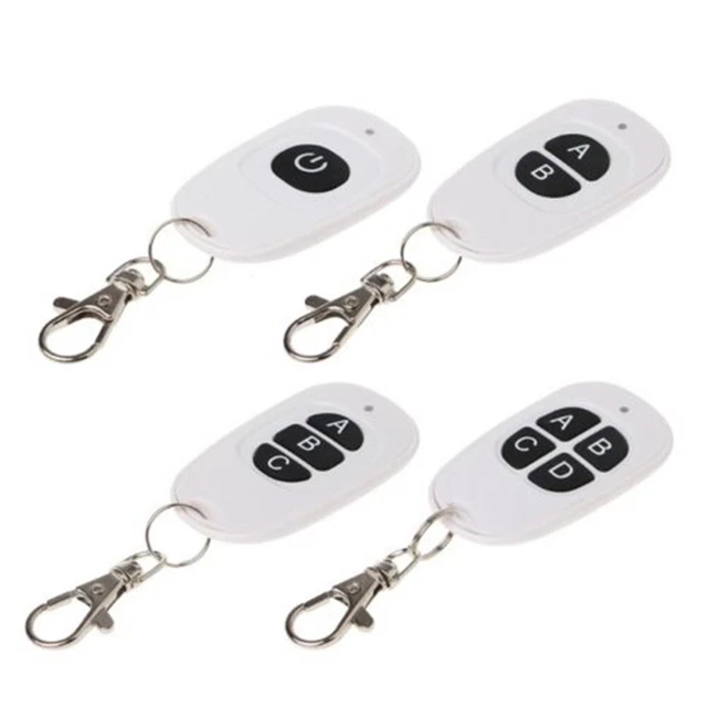 Pratico strumento trasmettitore di controllo 1/2/3/4 CH RF plastica + metallo bi