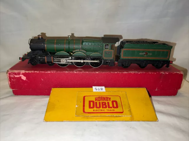 Hornby Dublo 2 Rail 2220 Denbigh Castle 4-6-0 Loco & Tender VG Boxed Serviced