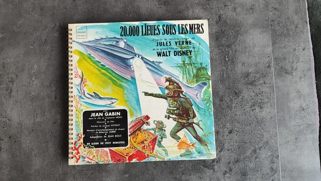 PETIT MENESTREL LIVRE Disque 33T Walt Disney 20000 Lieues Sous Les Mers