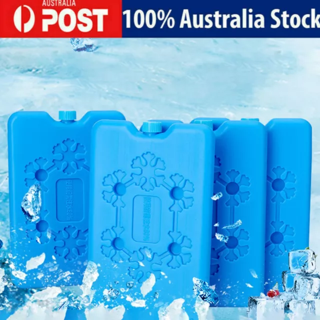 6 x Freezer Blocks For Cool Cooler Bag Ice Packs For Lunch Box Picnic Reusable