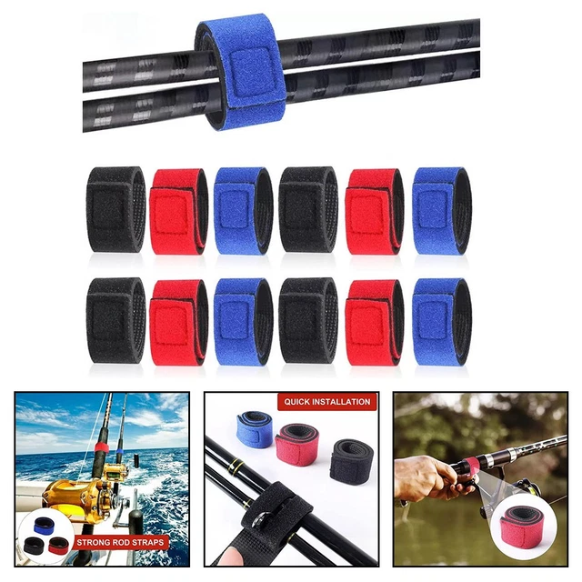 Ceinture de fixation pour canne à pêche - VGEBY - Kit de 2 - Ajustable