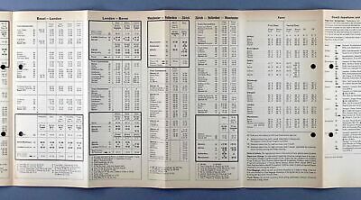 Bea British European Airways & Swissair Airline Timetable Summer 1969 3