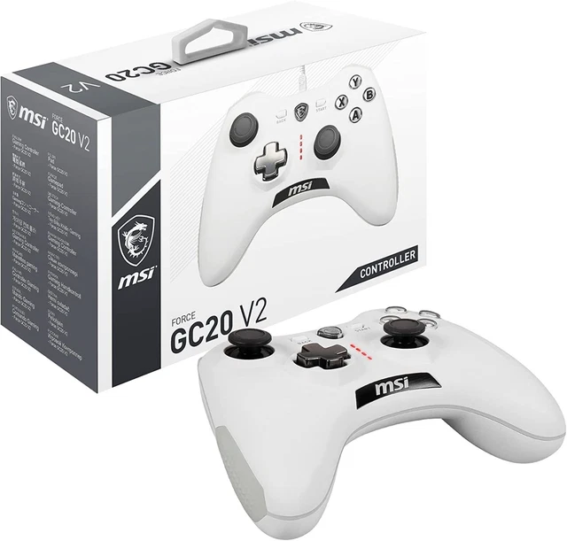 MSI FORCE GC20 V2 Controller di gioco cablato bianco
