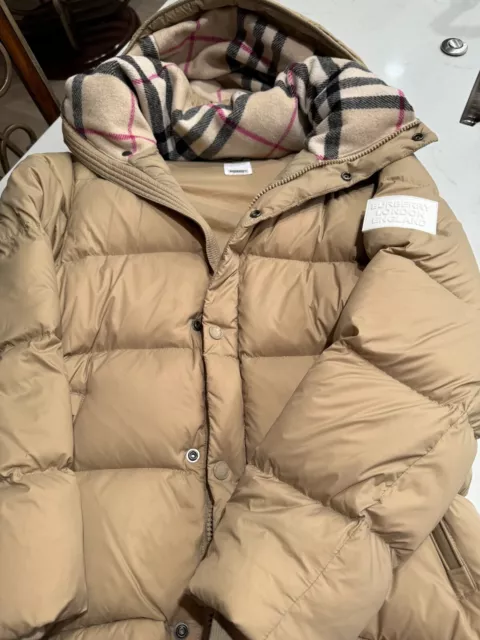 NEW Burberry Detachable Sleeve Goose Down Puffer Coat Vest - MEDIUM