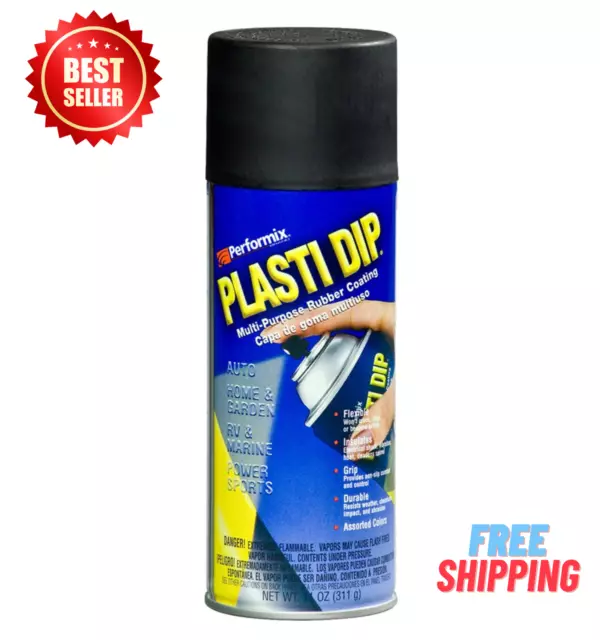 Plasti Dip Rubberized Matte Black Spray, 11oz