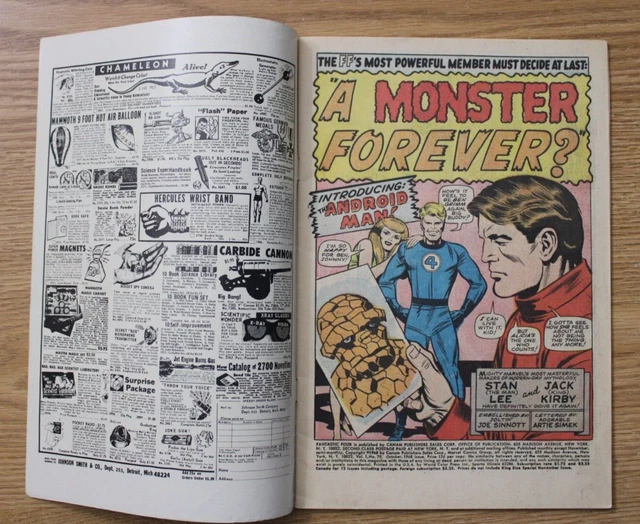 Fantastic Four #79 (Marvel, 1968) Android Man Appearance F/VF 3