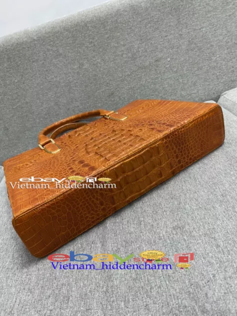 Genuine Crocodile Skin/Leather - Business Briefcase Handbag 3