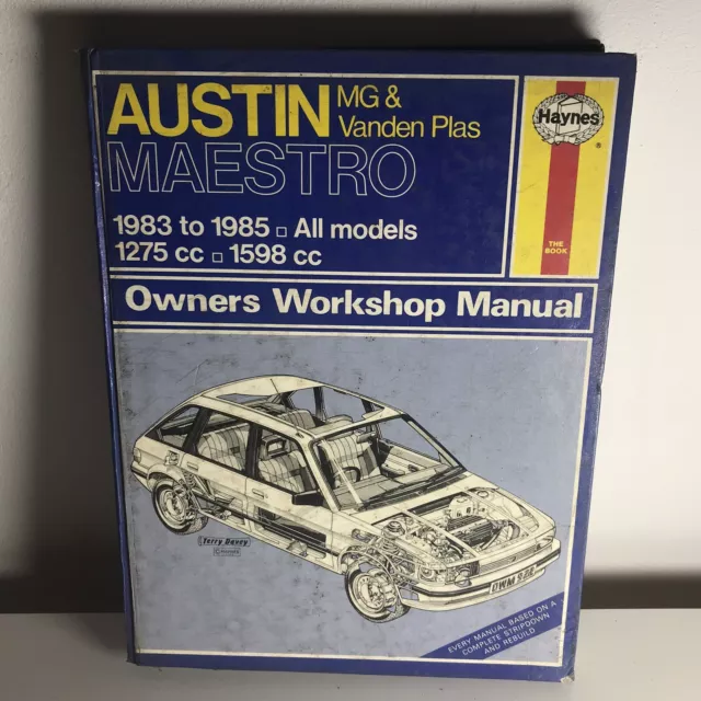 haynes car owners workshop manual austin maestro 1983 TO 1985 ALL MODELS