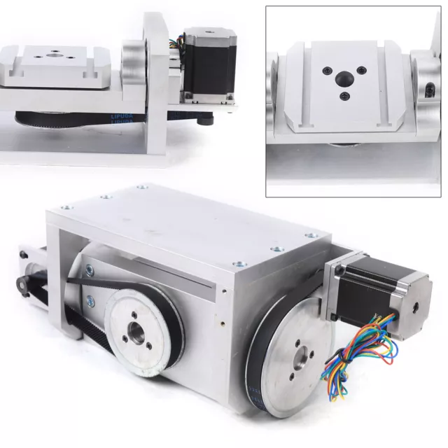 4th Rotational Axis CNC Rotary indexer Table Engraver Dividing Head 6:1 8:1
