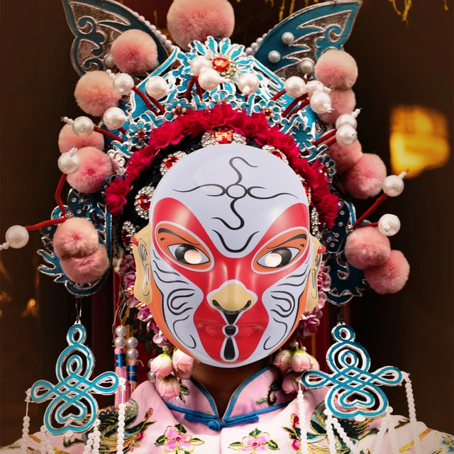 Maschera opera decorazione festa decorazione decorativa maschera cinese festa maschera decorativa oggetto di scena