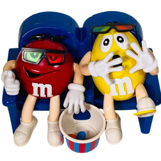 M&M's At the Movies 3D Glasses Candy Dispenser - Scary Movie - Red & Yellow