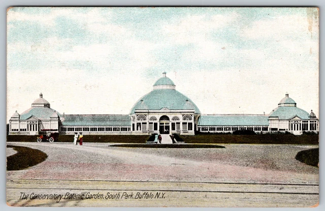 Conservatory Botanic Garden South Park Buffalo New York Vintage Postcard c.1915