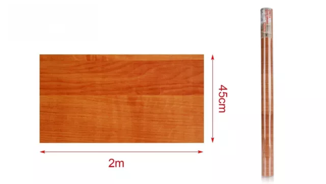 6 Rotoli Carta Adesive Per Mobili 45X200cm Legno Ciliegio da Parati Autoadesive