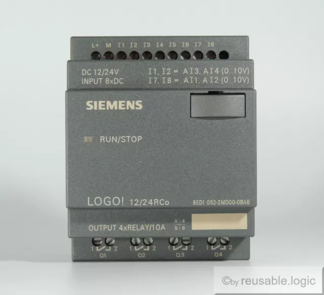 SIEMENS LOGO! 12/24RCo, 6ED1 052-2MD00-0BA6, Neuwertig und Geprüft