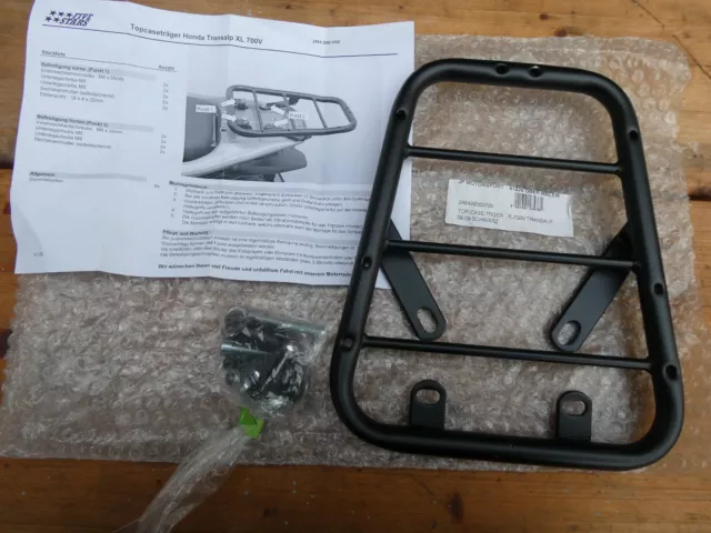 Five Stars Gepäckträger Topcase Träger für Honda XL700v TransAlp NEU