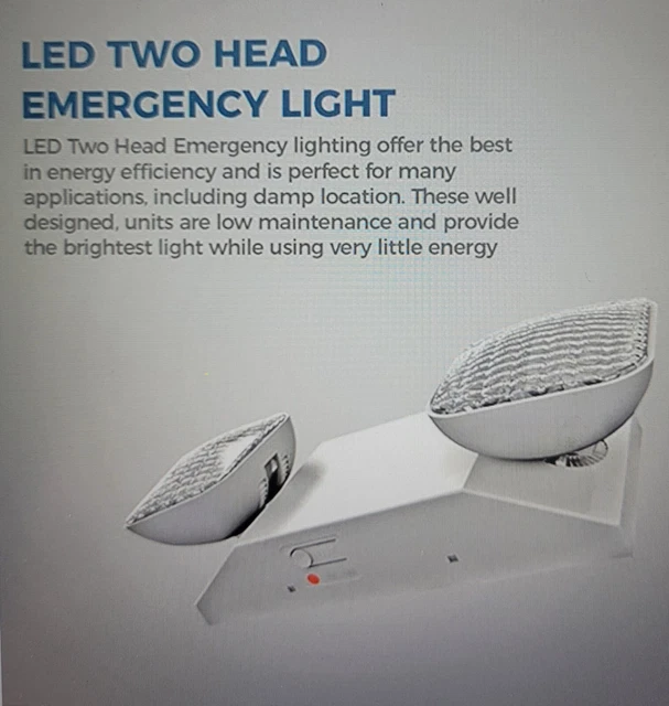 3 Pack Emergency Light, Emergency Lights for Business, Emergency Light