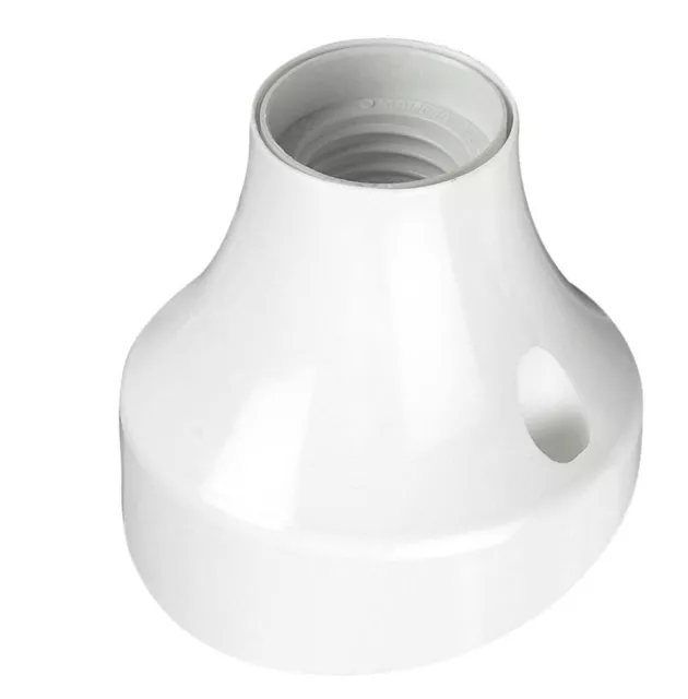 Portalampade E27 Base Curva Termoplastica Bianco x  Luce Lampadine Lampade Led